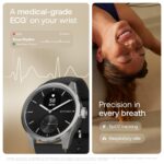 WITHINGS ScanWatch 2 - Hybrid Smart Watch, Heart Rate Monitoring, Fitness Tracker, Cycle Tracker, Sleep Monitoring, GPS