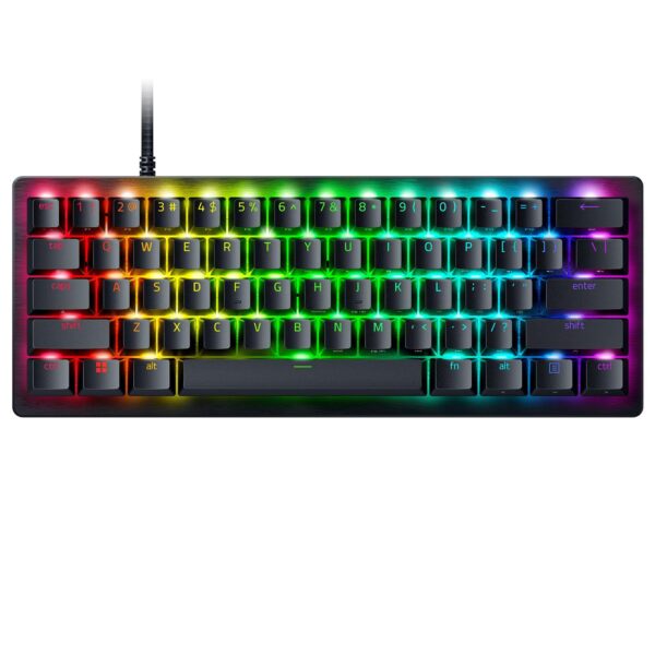Teclado Gaming Razer Huntsman V3 Pro Mini RZ03-04990200-R3U1 60% interruptores ópticos analógicos Snap Tap teclas PBT