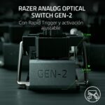Teclado Gaming Razer Huntsman V3 Pro Mini RZ03-04990200-R3U1 60% interruptores ópticos analógicos Snap Tap teclas PBT