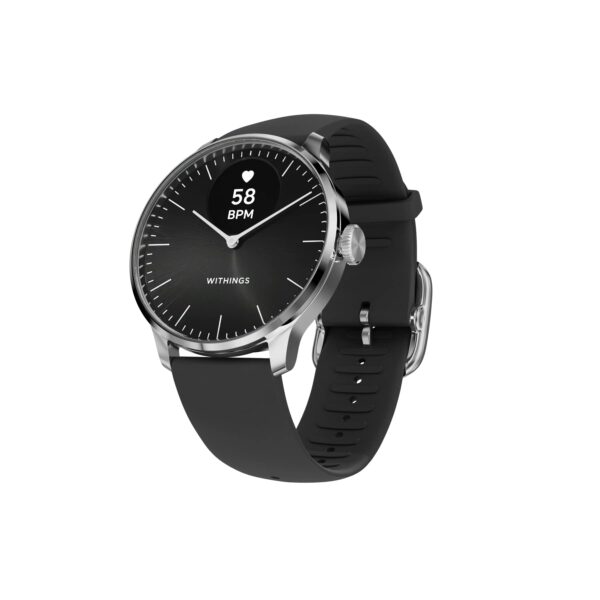 Withings ScanWatch Light - Reloj inteligente híbrido, monitoreo de frecuencia cardíaca, rastreador de fitness, rastreado