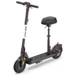 Gotrax Apex Max Scooter eléctrico con asiento de sillín, neumáticos sólidos de 8.5 pulgadas con doble amortiguador trase
