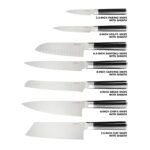 Babish - Juego de cuchillos de cocina de 14 piezas con filo completo forjado – Acero alemán de alta carbono 1.4116 con f