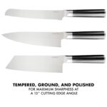 Babish - Juego de cuchillos de cocina de 14 piezas con filo completo forjado – Acero alemán de alta carbono 1.4116 con f
