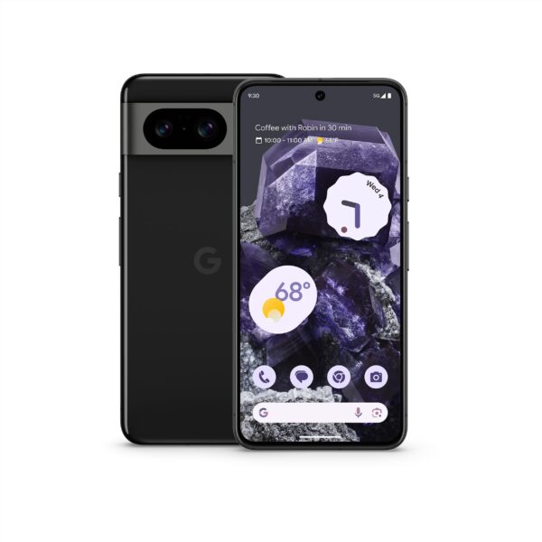 Smartphone Google Pixel 8 G9BQD 128GB Android cámara Pixel avanzada batería 24 horas color obsidiana