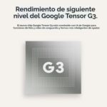 Smartphone Google Pixel 8 G9BQD 128GB Android cámara Pixel avanzada batería 24 horas color obsidiana