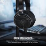 Auriculares con cable Corsair Virtuoso PRO CA-9011370-NA respaldo abierto para juegos controladores grafeno 50 mm micróf