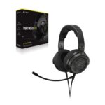 Auriculares con cable Corsair Virtuoso PRO CA-9011370-NA respaldo abierto para juegos controladores grafeno 50 mm micróf