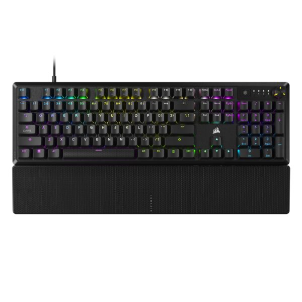 Teclado Mecánico Corsair K70 Core RGB CH-910981E-NA con Cable Interruptores Lineales MLX Red Prelubricados Teclas ABS Do