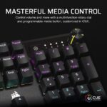 Teclado Mecánico Corsair K70 Core RGB CH-910981E-NA con Cable Interruptores Lineales MLX Red Prelubricados Teclas ABS Do