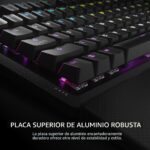 Teclado Mecánico Corsair K70 Core RGB CH-910981E-NA con Cable Interruptores Lineales MLX Red Prelubricados Teclas ABS Do