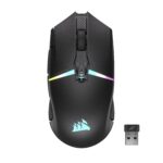 Mouse Gaming Inalámbrico RGB Corsair NIGHTSABRE CH-931B011-NA Sensor MARKSMAN 26000 DPI 11 Botones Programables Batería