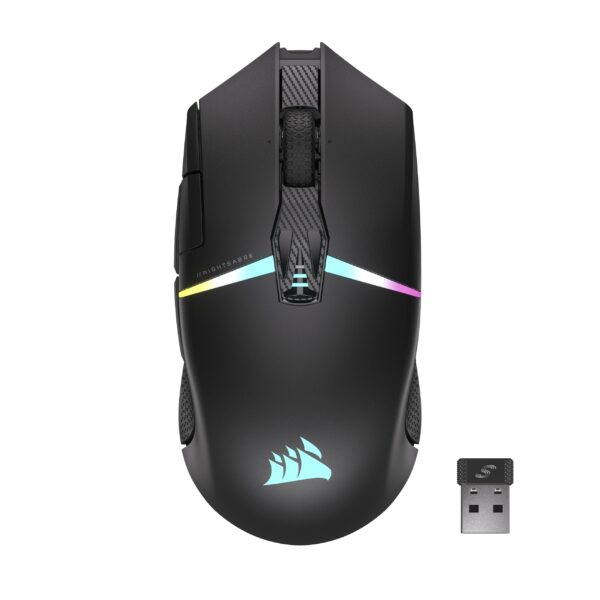 Mouse Gaming Inalámbrico RGB Corsair NIGHTSABRE CH-931B011-NA Sensor MARKSMAN 26000 DPI 11 Botones Programables Batería