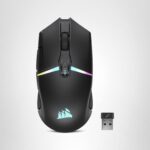 Mouse Gaming Inalámbrico RGB Corsair NIGHTSABRE CH-931B011-NA Sensor MARKSMAN 26000 DPI 11 Botones Programables Batería