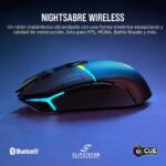 Mouse Gaming Inalámbrico RGB Corsair NIGHTSABRE CH-931B011-NA Sensor MARKSMAN 26000 DPI 11 Botones Programables Batería