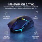 Mouse Gaming Inalámbrico RGB Corsair NIGHTSABRE CH-931B011-NA Sensor MARKSMAN 26000 DPI 11 Botones Programables Batería
