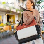 Itzy Ritzy Dream Bolsa de Pañales Convertible Tote Mochila - Bolsa de Pañales para Bebé con 14 Bolsillos, Almohadilla Ca