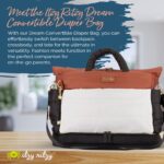 Itzy Ritzy Dream Bolsa de Pañales Convertible Tote Mochila - Bolsa de Pañales para Bebé con 14 Bolsillos, Almohadilla Ca