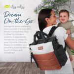 Itzy Ritzy Dream Bolsa de Pañales Convertible Tote Mochila - Bolsa de Pañales para Bebé con 14 Bolsillos, Almohadilla Ca
