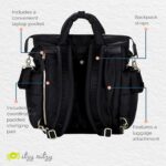 Itzy Ritzy Dream Bolsa de Pañales Convertible Tote Mochila - Bolsa de Pañales para Bebé con 14 Bolsillos, Almohadilla Ca