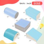 Juego de actividades de escalada y gateo para interiores para niños pequeños, juego de espuma suave que incluye bloques