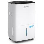 Deshumidificador Fehom JD025L-80 Energy Star 80 Pintas 5000 Pies Cuadrados con Manguera de Drenaje, Tanque de 1.06 Galon
