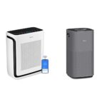 LEVOIT Purificadores de aire con monitor de calidad de aire para habitación grande del hogar, Vital 200S y Core 600S Gri