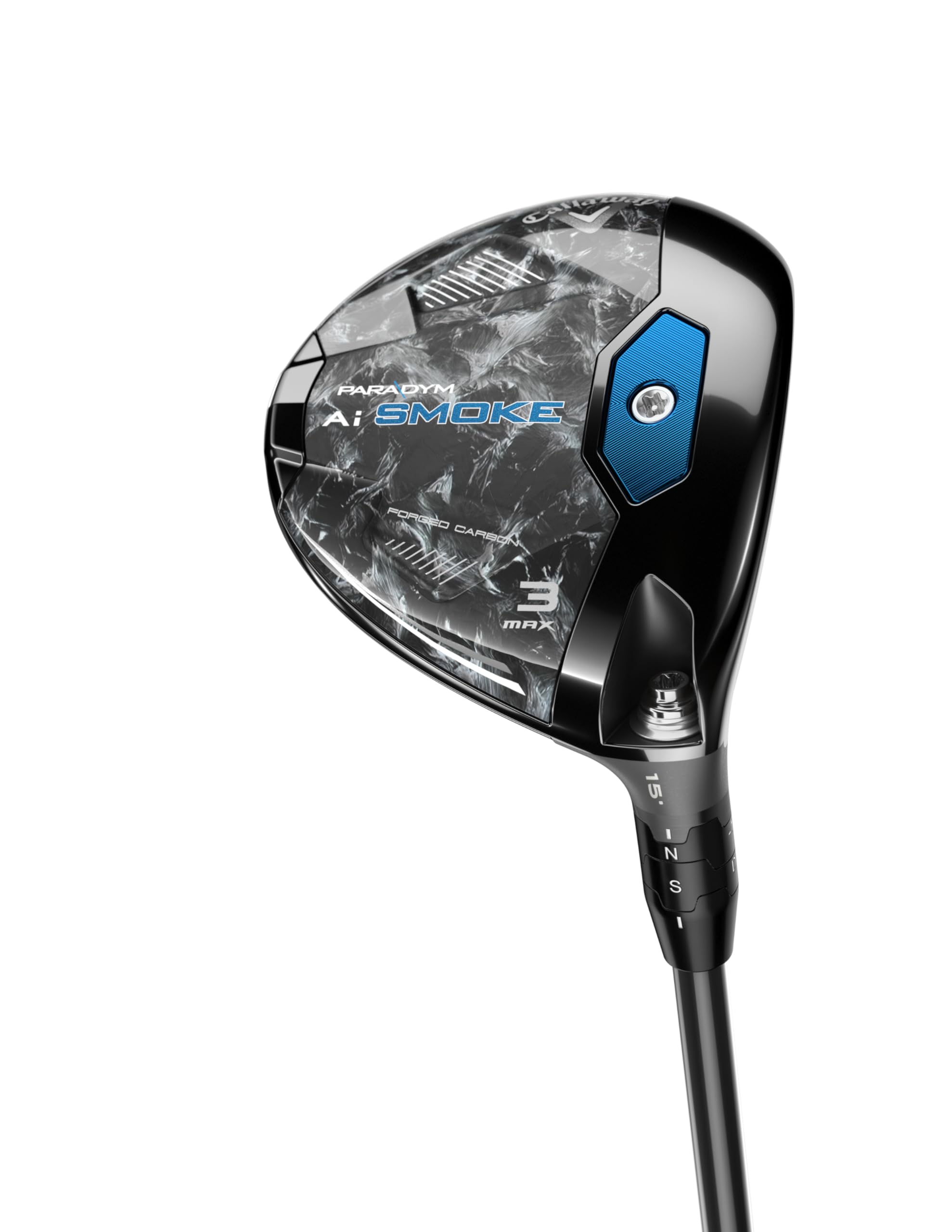 Version 1.0.0 Callaway Paradym AI Smoke Max, Fairway 3 Wood, grafito, regular, estándar