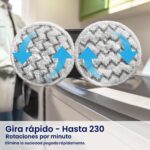 Trapeador Vapor Paños Giratorios BISSELL SpinWave SmartSteam 3897A Pantalla LED