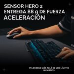Mouse Inalámbrico para Juegos Logitech G PRO 2 Lightspeed 910-007246 Sensor HERO 2 44K DPI Botones Laterales Magnéticos