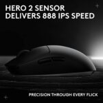 Mouse Inalámbrico para Juegos Logitech G PRO 2 Lightspeed 910-007246 Sensor HERO 2 44K DPI Botones Laterales Magnéticos