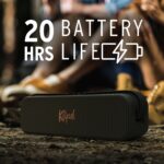 El altavoz Bluetooth portátil Klipsch Detroit con tweeters duales de 1" y woofers de 3", clasificación de resistencia al
