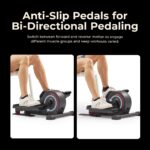 Eliptica bajo escritorio Sunny Health Fitness SF-E3959SMARTG motorizada 18 niveles control remoto ejercicio sentado pier