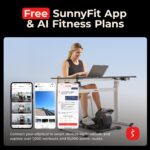 Eliptica bajo escritorio Sunny Health Fitness SF-E3959SMARTG motorizada 18 niveles control remoto ejercicio sentado pier