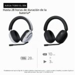 Auriculares Sony INZONE H5 WHG500 B Inalámbricos Gaming 2.4GHz Sonido 360 28h Batería PC PS5