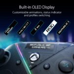 Control de videojuegos ASUS ROG Raikiri Pro GD300X pantalla OLED conectividad tri-modo 4 botones traseros reasignables d