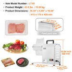VEVOR Ablandador de carne comercial, herramienta de cocina de acero inoxidable resistente con asa, pinza para carne y ce