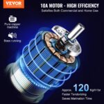 VEVOR Ablandador de carne comercial, herramienta de cocina de acero inoxidable resistente con asa, pinza para carne y ce