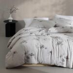 Calvin Klein Aquarelle Floral Revman International USHSA51277343 juego de edredon King gris estampado floral certificado