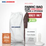 Doc Johnson Signature Series - Damion Dayski - Consolador ULTRASKYN de 12 pulgadas con ventosa extraíble Vac-U-Lock - Co