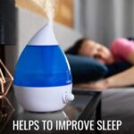 Humidificador Ultrasónico HealthSmart Habitat 40-687-000 Niebla Fría 2.5 L con Luz LED 24 Horas Continuas para Dormitori