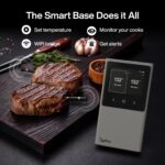Termómetro inalámbrico WiFi Sync de Typhur, digital con 2 sondas, base inteligente, pantalla LCD, alcance ilimitado, Blu