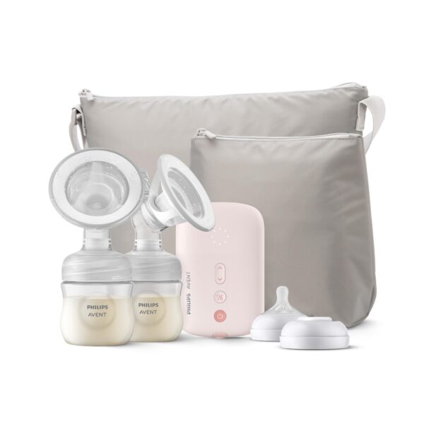 Philips Avent Extractor de leche eléctrico doble - Extractor de leche eléctrico, fuerza hospitalaria, con bolsa de viaje