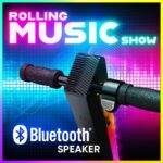 Razor Sonic Glow Scooter eléctrico negro con luces LED y altavoz inalámbrico Bluetooth,