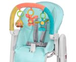 Peg Perego Tatamia Kit - Accesorio para silla alta, funda de asiento suave y barra de juego, Azzurro (azul claro)