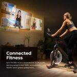 Bicicleta de ciclismo estatica Sunny Health & Fitness SF-B901SMART volante 40 libras resistencia continua asiento y mani