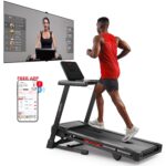 Caminadora Sunny Health Fitness SF-T723016 inclinación automática 15 niveles 12 MPH 300 lb plataforma 20 pulgadas Blueto