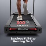 Caminadora Sunny Health Fitness SF-T723016 inclinación automática 15 niveles 12 MPH 300 lb plataforma 20 pulgadas Blueto