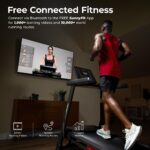 Caminadora Sunny Health Fitness SF-T723016 inclinación automática 15 niveles 12 MPH 300 lb plataforma 20 pulgadas Blueto