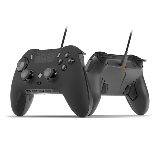 Control SCUF Envision V1 601-178-01-001-NA para PC con cable 5 teclas G reasignables y 4 paletas traseras negro