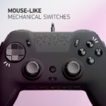 Control SCUF Envision V1 601-178-01-001-NA para PC con cable 5 teclas G reasignables y 4 paletas traseras negro
